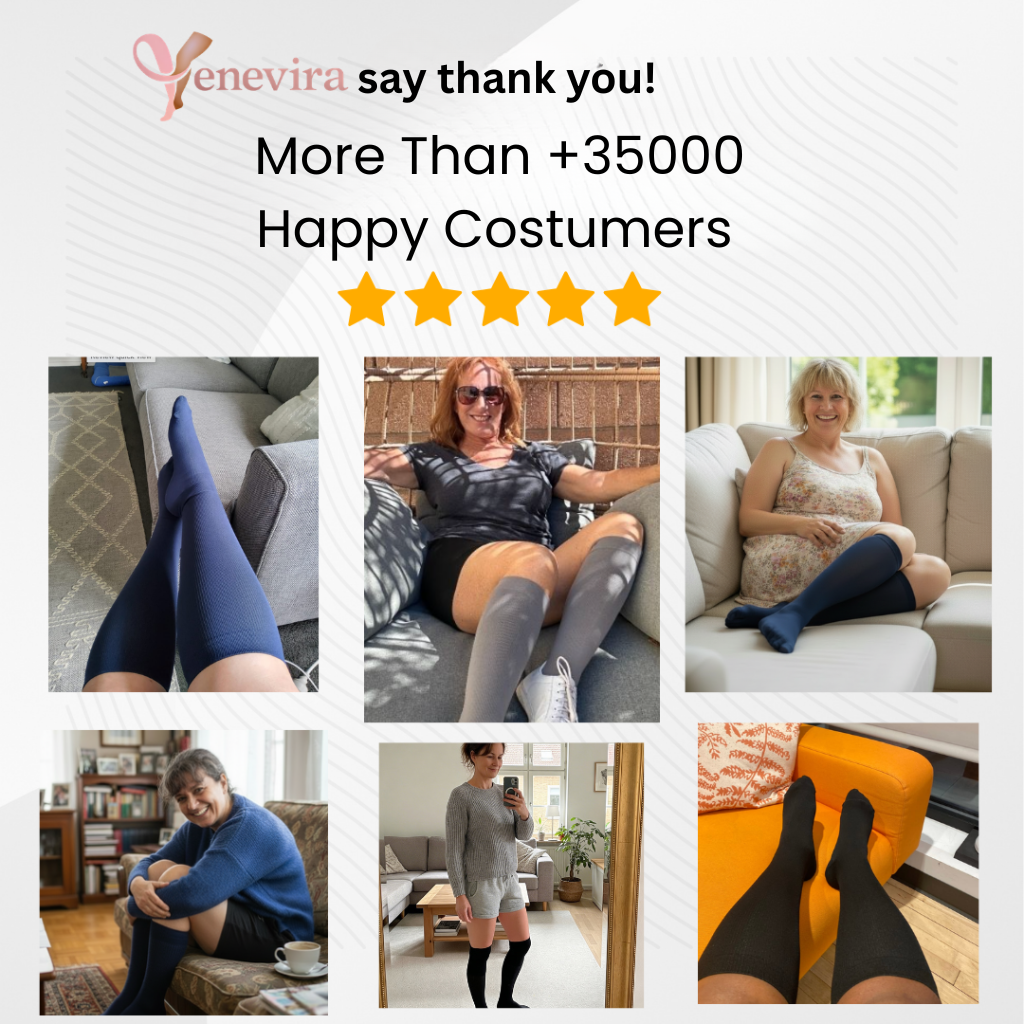 Venevira™ Flow Kompression Socken für Breite Waden
